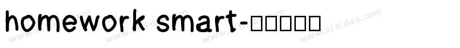 homework smart字体转换